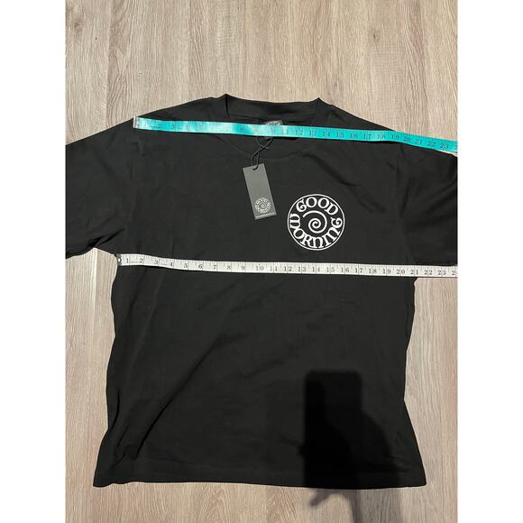 Good Morning - Spiral Logo LS Tee /Black/M / NWT - Picture 6 of 6